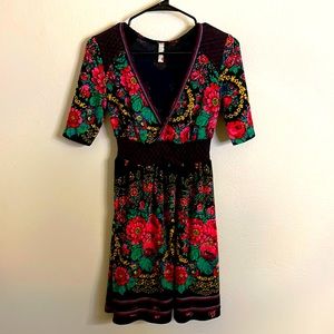 Floral Free People Polyester Dress